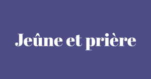 jeûne et prière -Epis